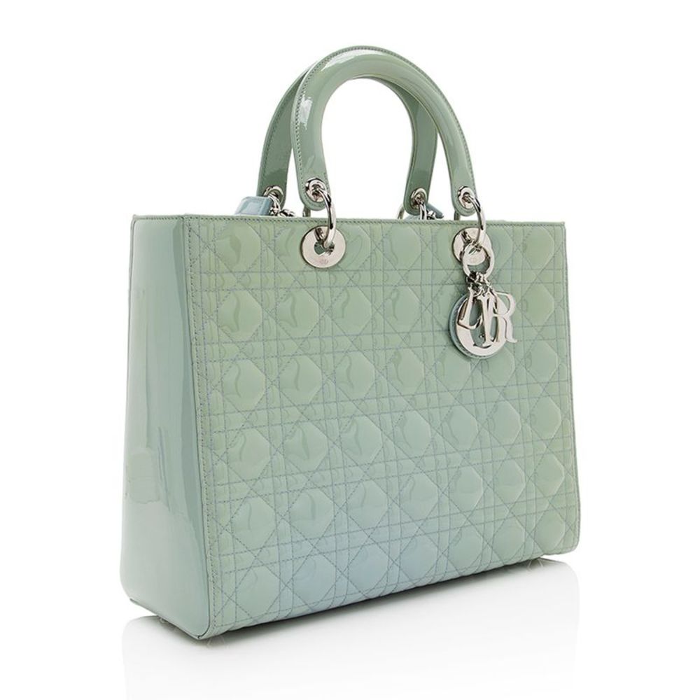 Dior Patent Leather Lady Dior Large Tote - Picture 2 of 13